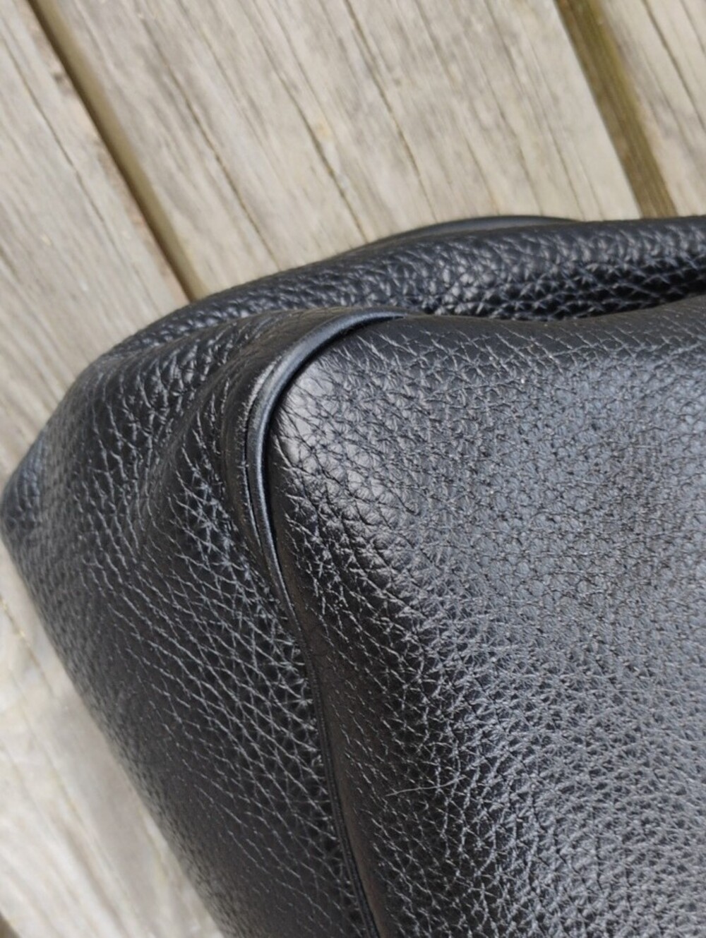 Michael Kors Black Pebbled Leather Shoulder Bag with Double Straps - Picture 5 of 9